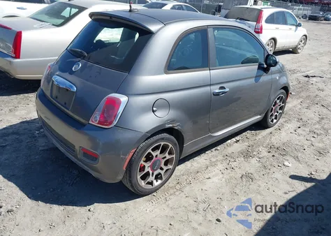 2012 Fiat 500 Sport from USA, damaged, VIN 3C3CFFBR1CT115261